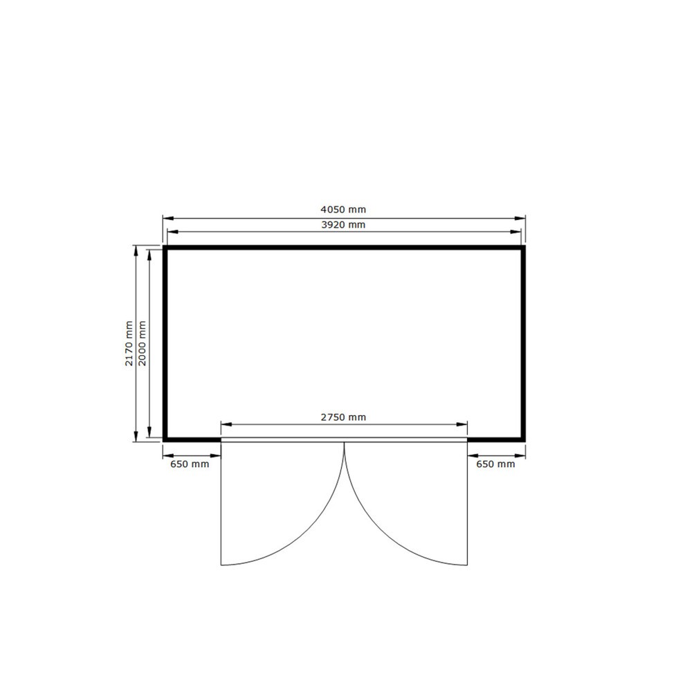 N° de l'image du produit 2 : Conteneur pour substances dangereuses SAFE Tank 1350, galvanisé, monté, WGK, installation à l'intérieur et à l'extérieur, dimensions extérieures 4 050x2 170x2 300 mm, porte à doubles battants, au centre du côté large, surface de stockage