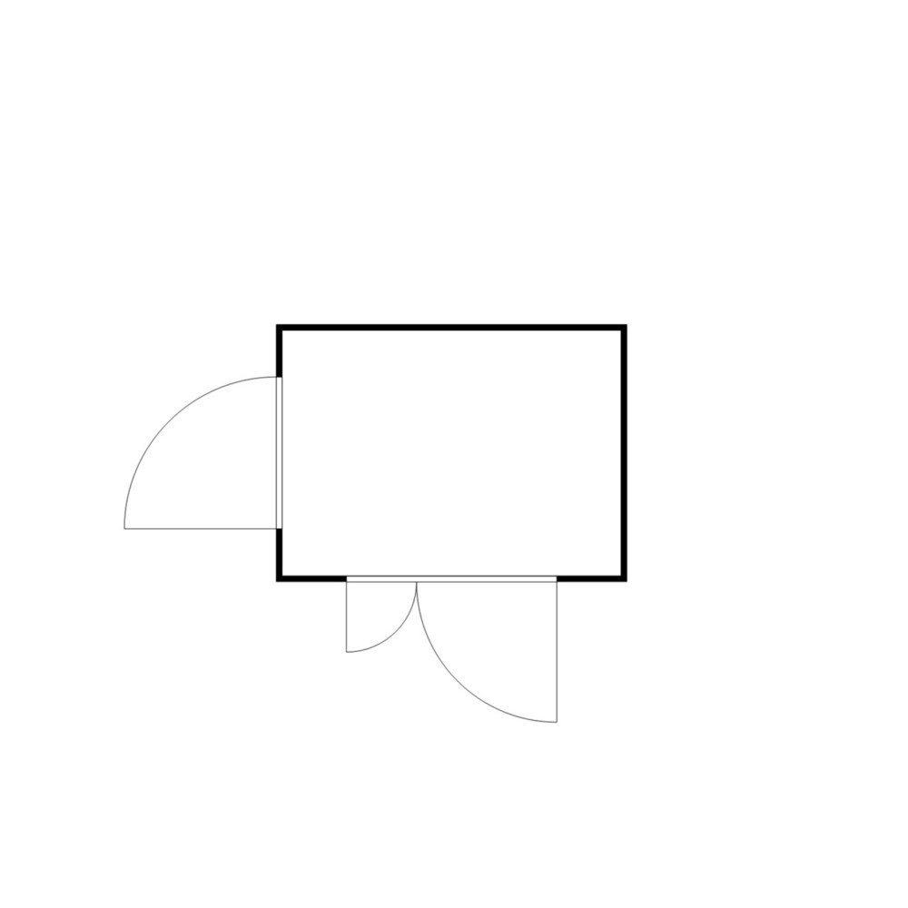 N° de l'image du produit 2 : Conteneur pour substances dangereuses SAFE Tank 1000 WGK, isolé, monté, revêtement plastique RAL 9002, dimensions extérieures 3 050x2 170x2 560 mm, porte à doubles battants (division asymétrique), au centre du côté large, porte