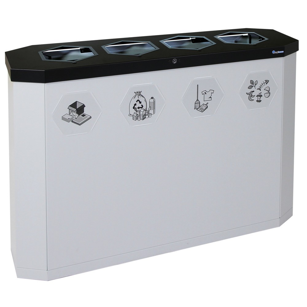 Immagine del prodotto: Contenitore per rifiuti stumpf®, Sixco 4 smart grigio chiaro