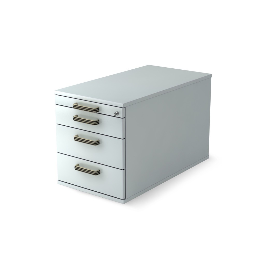 Immagine del prodotto: Contenitore su ruote Solid, 4 cassetti con maniglia in materiale plastico, grigio