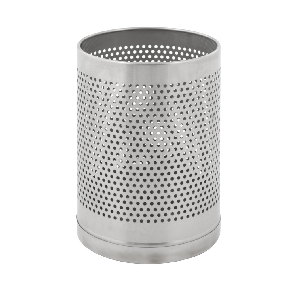 Illustration du produit: Corbeille à papier VB-Perforatio,10 litres, acier inoxydable mat