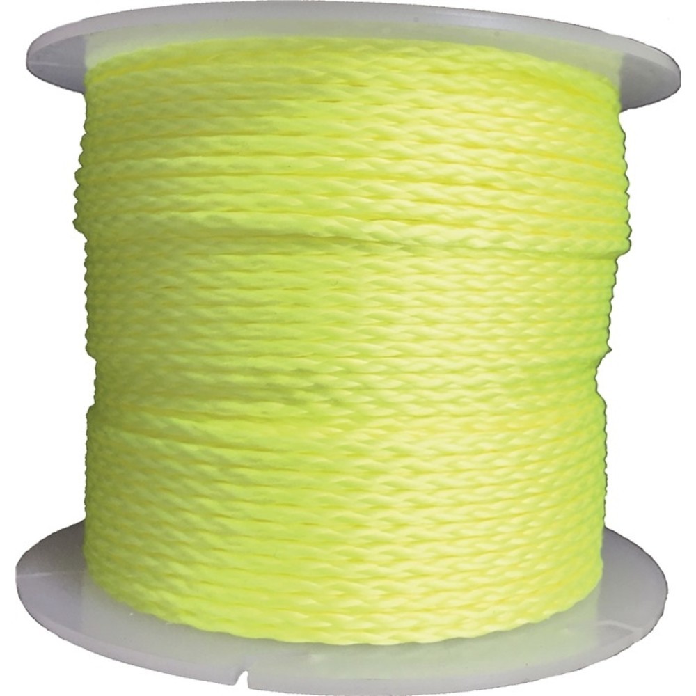 N° de l'image du produit 2 : Fil de pavés longueur 100 m D. 2 mm 60 kg polypropylène jaune