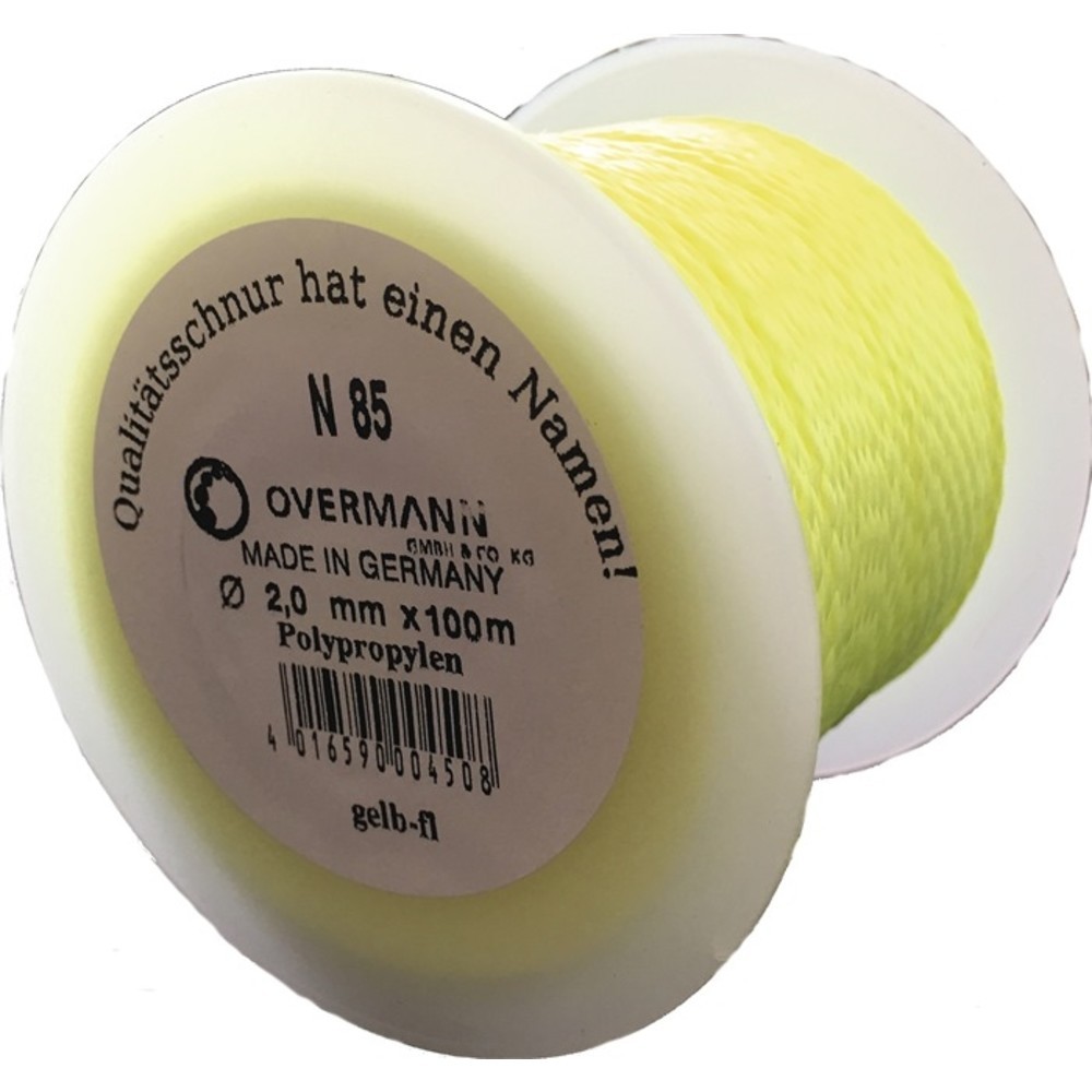 N° de l'image du produit 3 : Fil de pavés longueur 100 m D. 2 mm 60 kg polypropylène jaune
