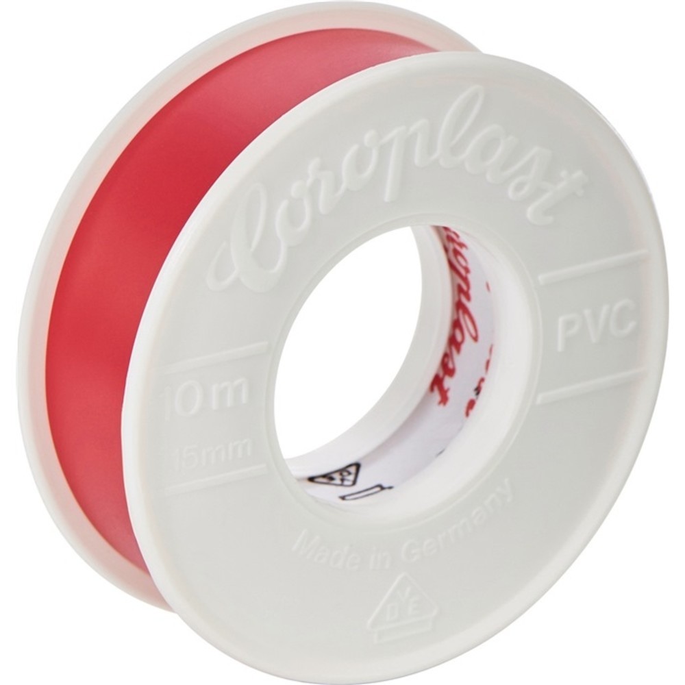 Produktabbildung Nr. 2: COROPLAST Elektroisolierband 302 rot L.10m B.15mm Rl
