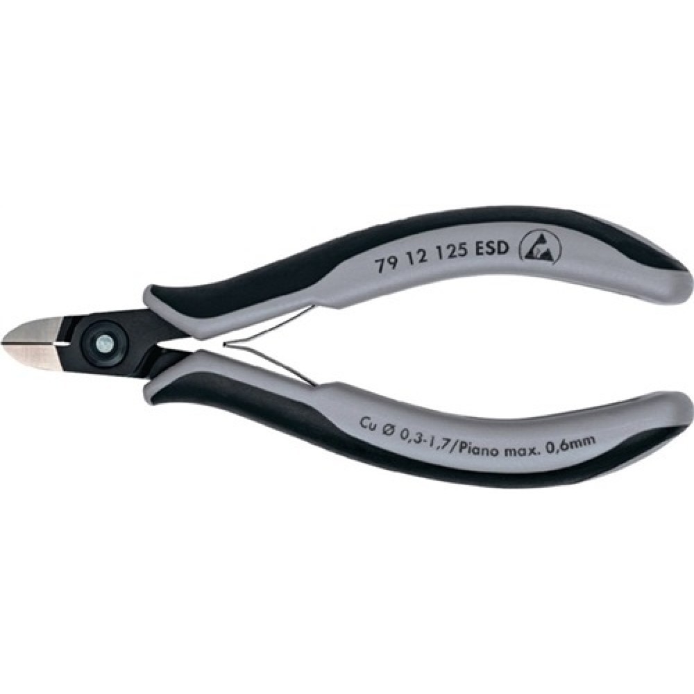 Illustration du produit: Pince coupante électronique de précision longueur 125 mm facette oui, très petit