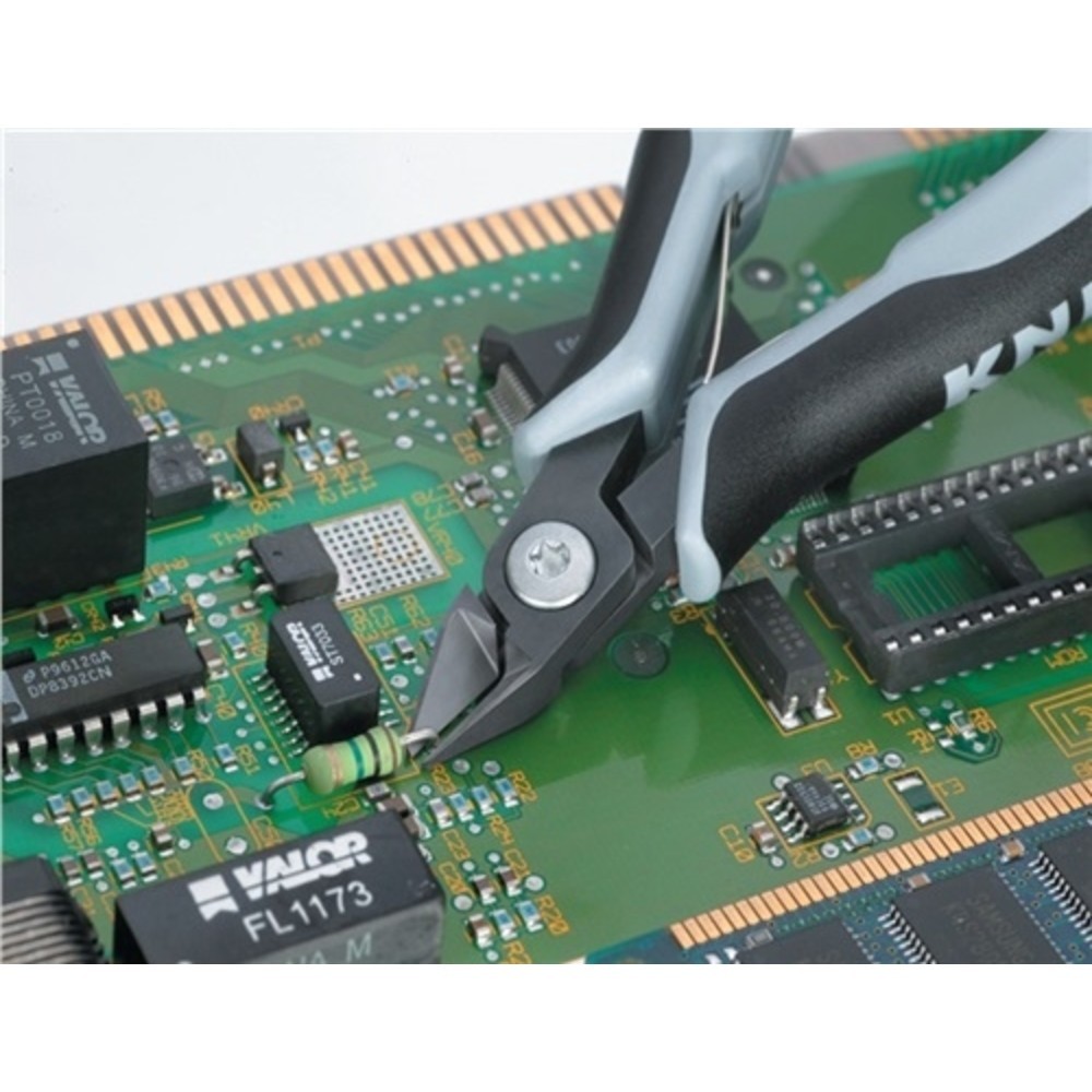 N° de l'image du produit 2 : Pince coupante électronique de précision longueur 125 mm forme 3 facette oui, tr