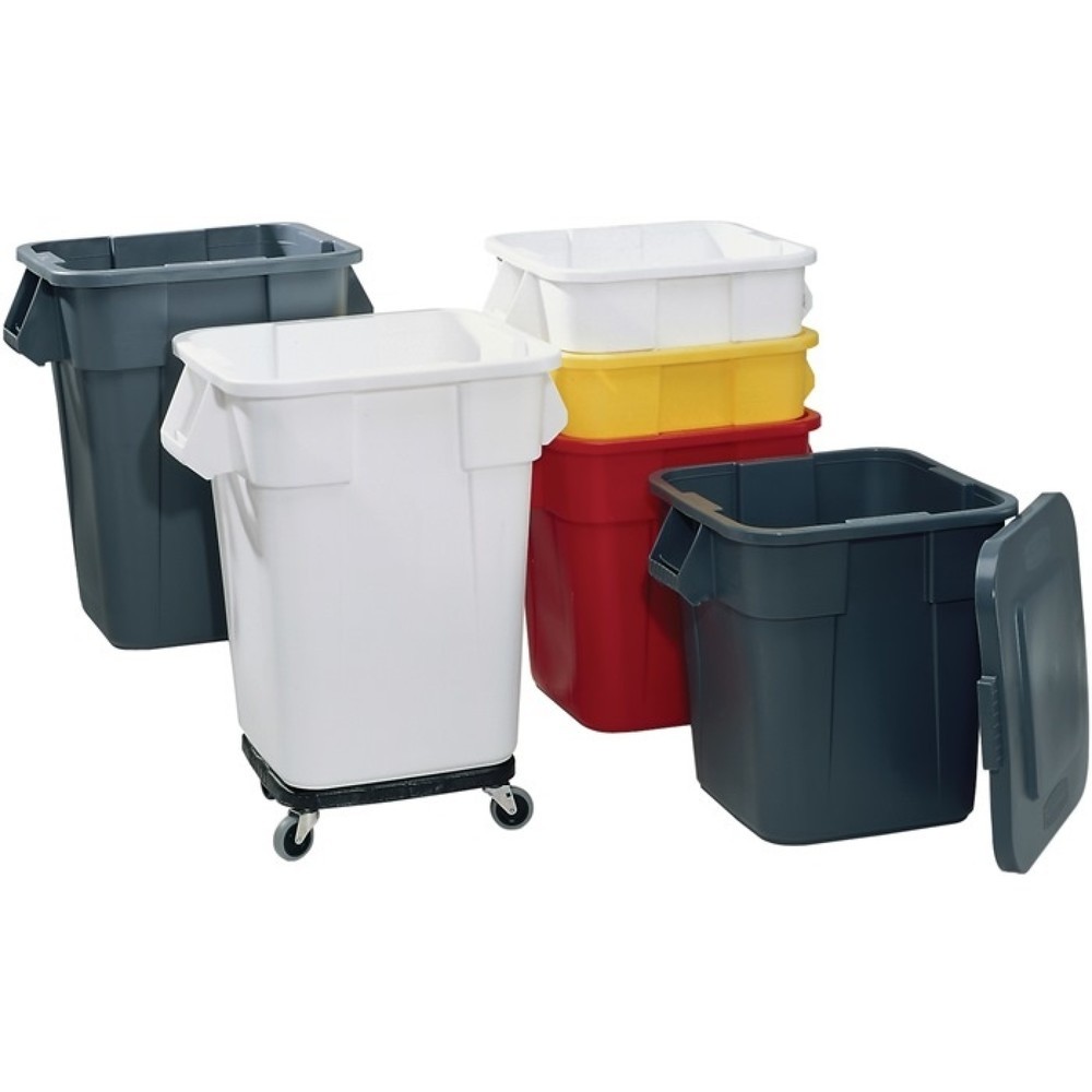 Illustration du produit: Couvercle plat adapté à conteneur polyvalent 105 l RUBBERMAID