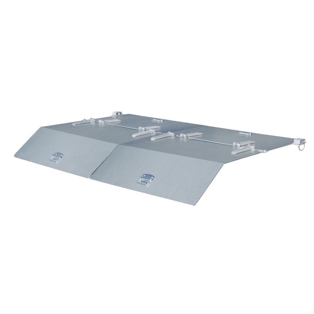 Illustration du produit: Couvercle pour benne basculante Bauer® avec mécanisme d'aide au basculement Premium, structure large, volumes 1,5 m³