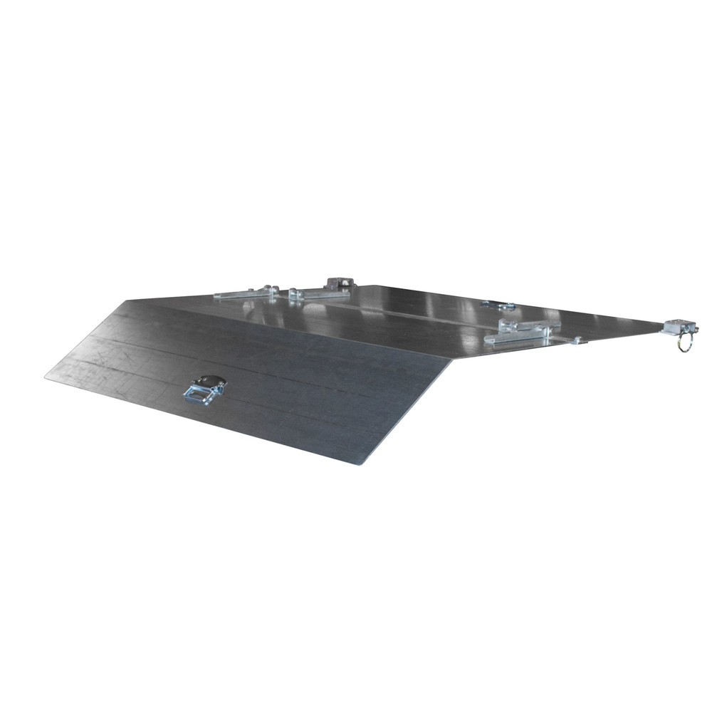 Illustration du produit: Couvercle pour benne basculante Bauer® avec mécanisme d'aide au basculement Premium, structure large, volumes 1,2 m³