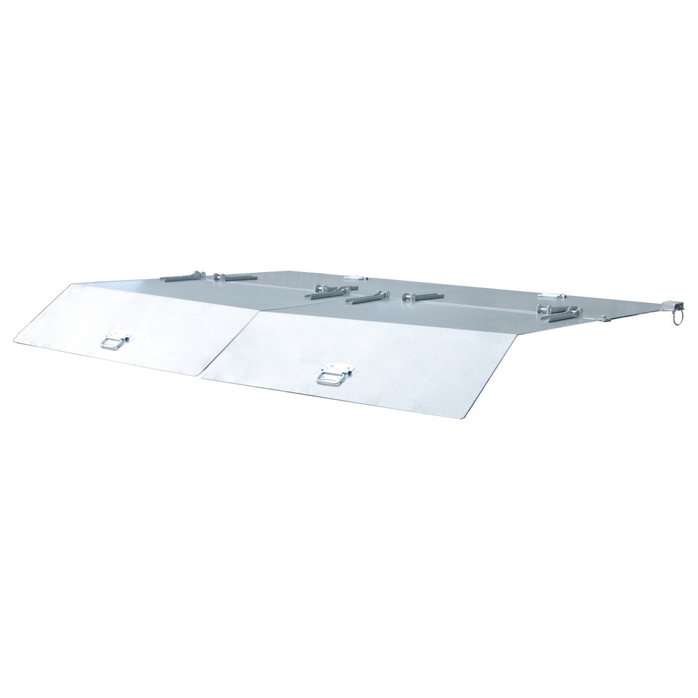 Illustration du produit: Couvercle pour benne basculante Bauer® avec mécanisme d'aide au basculement Premium, structure large, volumes 2 m³