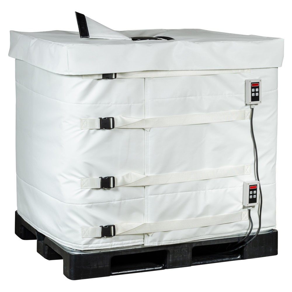 N° de l'image du produit 2 : Couvercle pour gaine chauffante de conteneurs IBC Kuhlmann pour les industries alimentaire et pharmaceutique, 1 000 l, L x l x H 1 200 x 1 000 x 100 mm