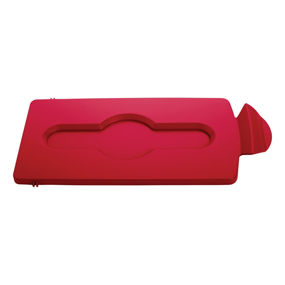 Illustration du produit: Couvercle pour station de recyclage Rubbermaid® Slim Jim, fermé, rouge