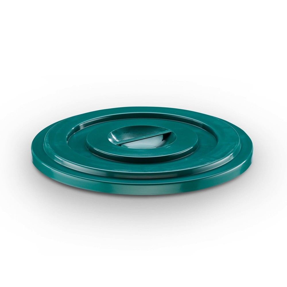 Illustration du produit: Couvercle pour tonneau en plastique, vert, 100 litres