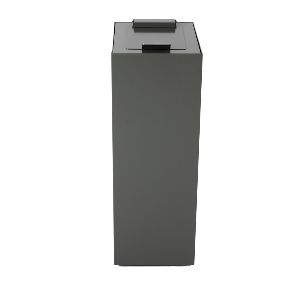 N° de l'image du produit 5 : Couvercle rabattable pour dispositif modulaire de tri des déchets, gris foncé