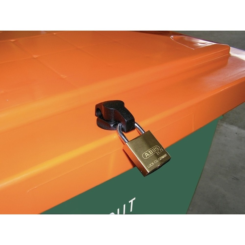 Produktabbildung Nr. 2: CRAEMER Streugutbehälter, 400 l HD-PE grün/orange, L945xB725xH930 mm, ohne Entnahmerutsche