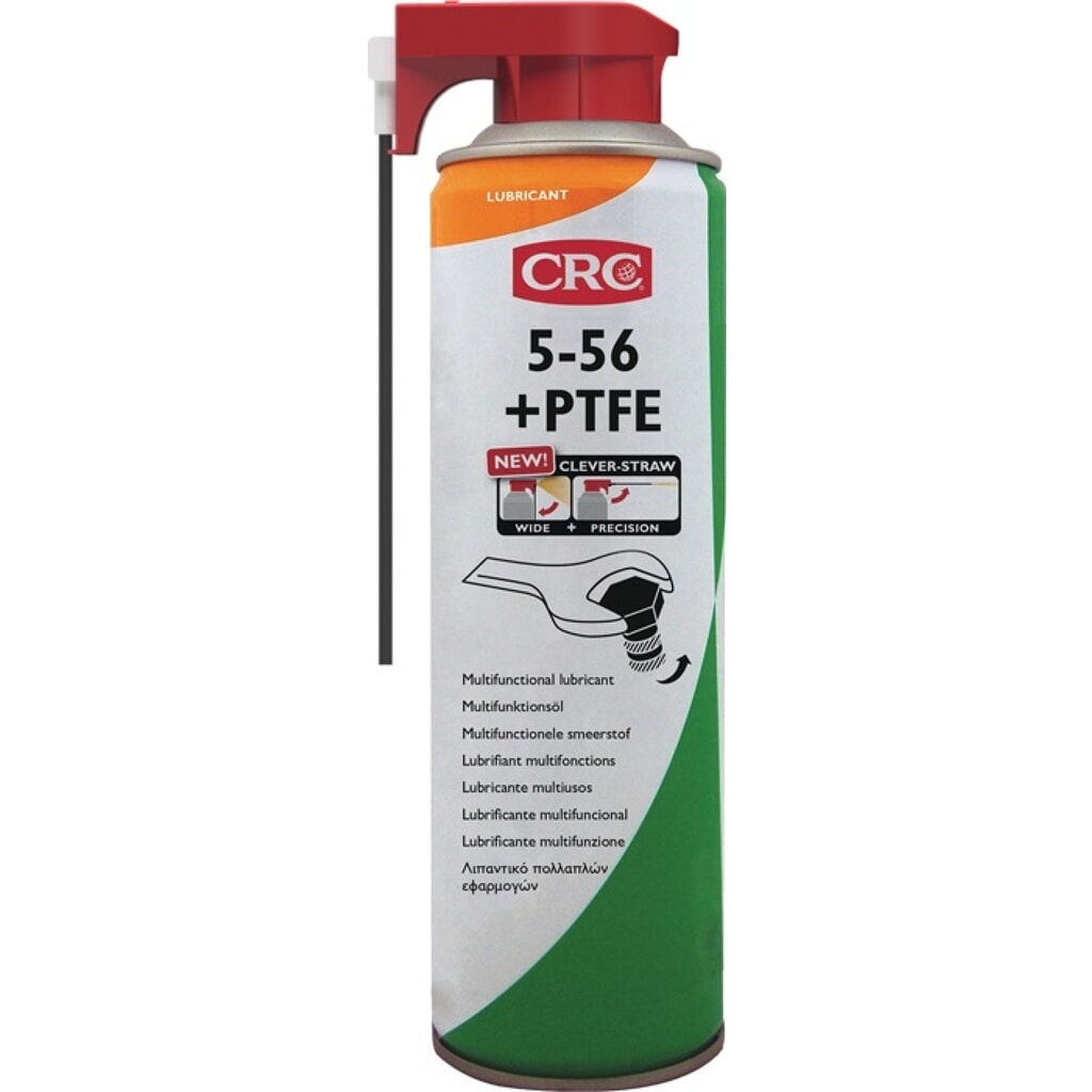 CRC Multifunktionsöl 5-56+PTFE CLEVER STRAW 500 ml Spraydose Clever Straw Produktabbildung: CRC Multifunktionsöl 5-56+PTFE CLEVER STRAW 500 ml Spraydose Clever Straw