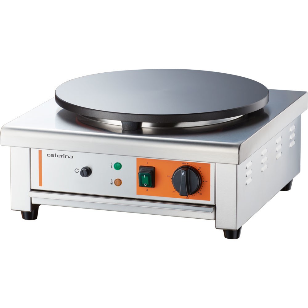Illustration du produit: Crêpière Stalgast avec plaque Ø 400 mm, 450 x 470 x 220 mm (L x P x H), 3 kW 230 V