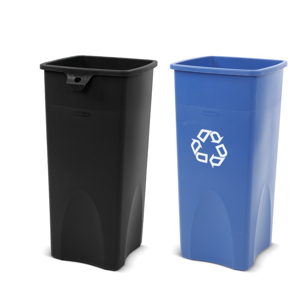 Número de imagen del producto 2: Cubo de reciclaje Rubbermaid®, 87 litros, azul