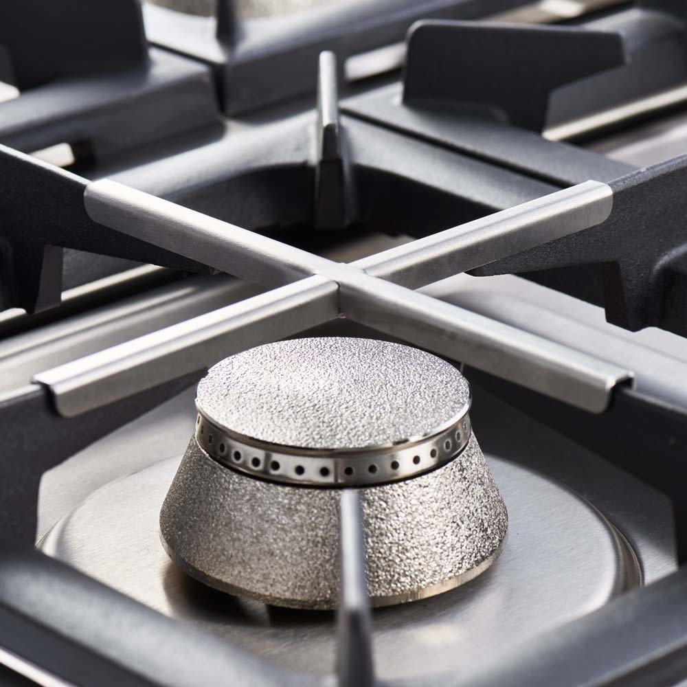 N° de l'image du produit 6 : Cuisinière à gaz Stalgast avec 4 feux (3,5x2x5+7) et four électrique à convection GN1/1, Série 700 ND