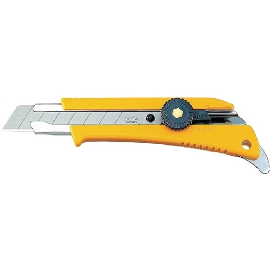 Cuttermesser Klingenbreite 18mm L.155mm m.Feststellrädchen OLFA Produktabbildung: Cuttermesser Klingenbreite 18mm L.155mm m.Feststellrädchen OLFA