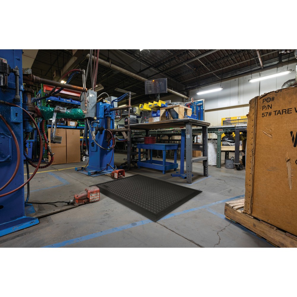 N° de l'image du produit 4 : Dalle anti-fatigue, résistante à l’usure, à picots, lxP 600 x 900 mm
