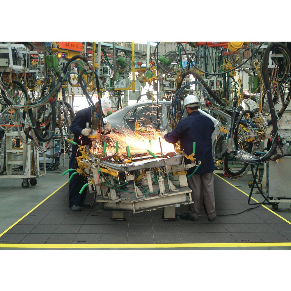 N° de l'image du produit 3 : Dalle de sol pour postes de travail de montage, système emboîtable, pleine, lxP 910 x 910 mm