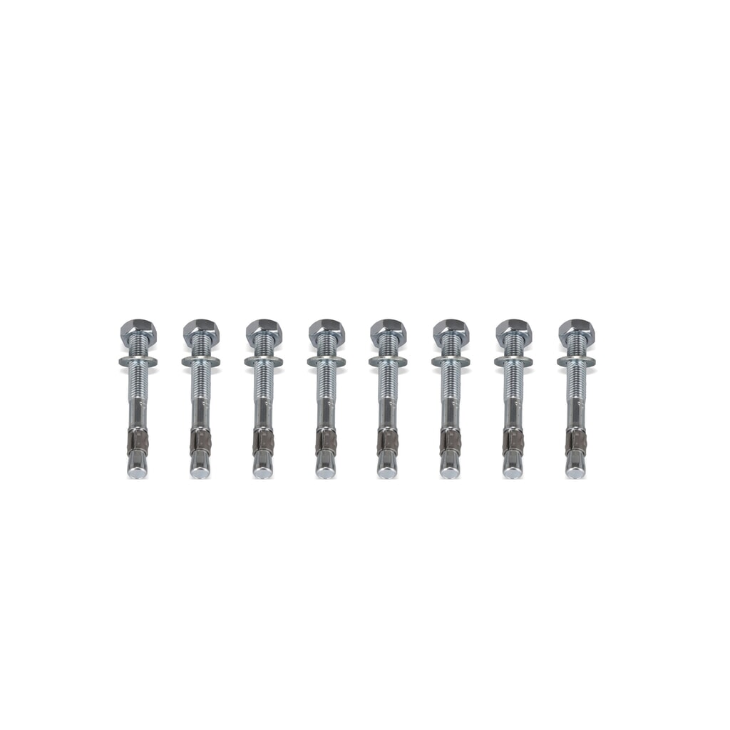 Produktabbildung: dancop Bodenanker-Montage-Set, feuerverzinkter Stahl, 8 Stk/VE