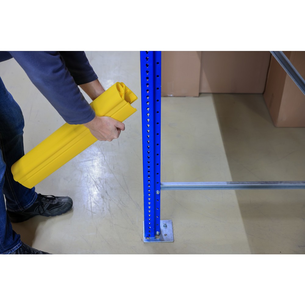 N° de l'image du produit 3 : Dancop d-flexx Protection contre les chocs pour rayonnages Alfa, en plastique, dimensions intérieures Hxl 600 x 100 x 125 mm