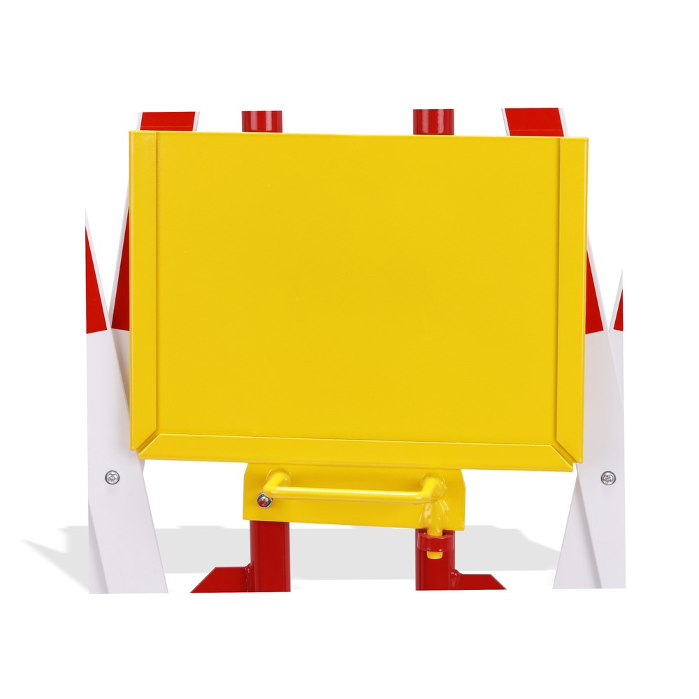 N° de l'image du produit 10 : dancop Kit de barrière extensible, 2 pieds à roulette, 2 plaques de base, largeur 2 x 2 000 mm, rouge/blanc