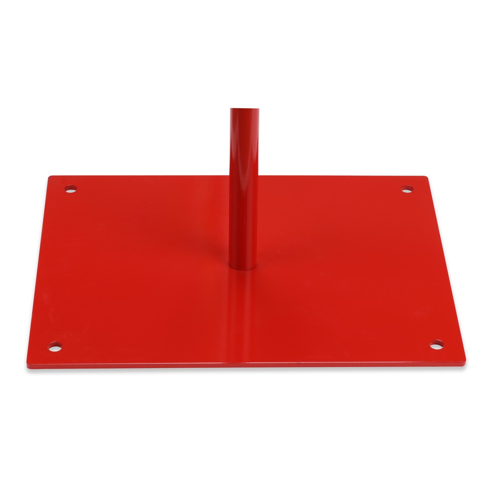 N° de l'image du produit 12 : dancop Kit de barrière extensible, 2 pieds à roulette, 2 plaques de base, largeur 2 x 2 000 mm, rouge/blanc