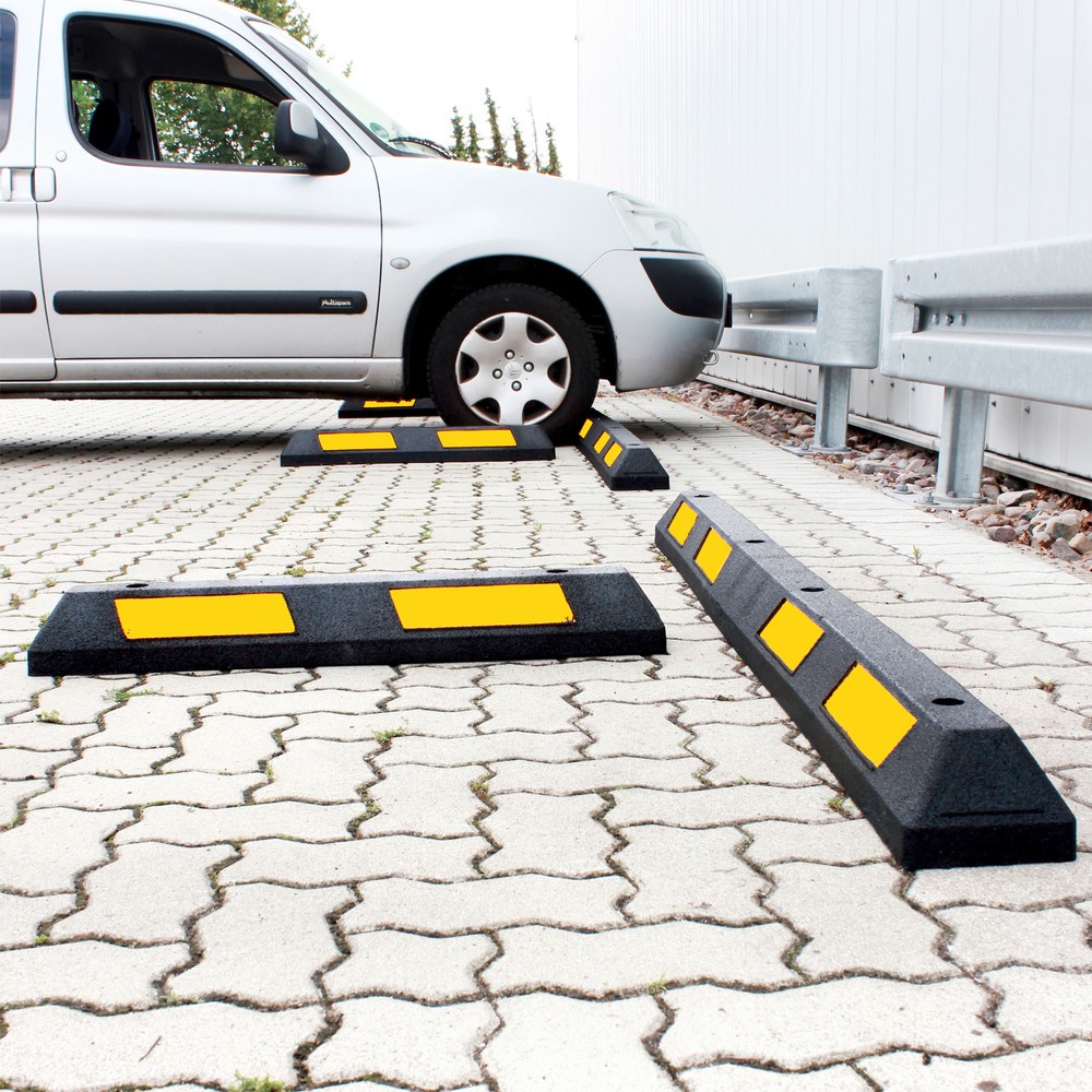 Produktabbildung Nr. 11: dancop Parkplatzbegrenzung PS90, Breite 870 mm, gelb/schwarz