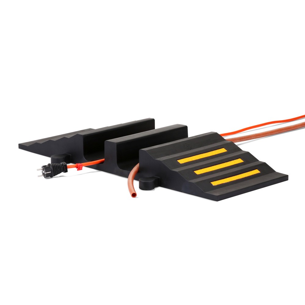 N° de l'image du produit 11 : dancop Passage pour flexibles et câbles, rampe, largeur 300 mm, noir