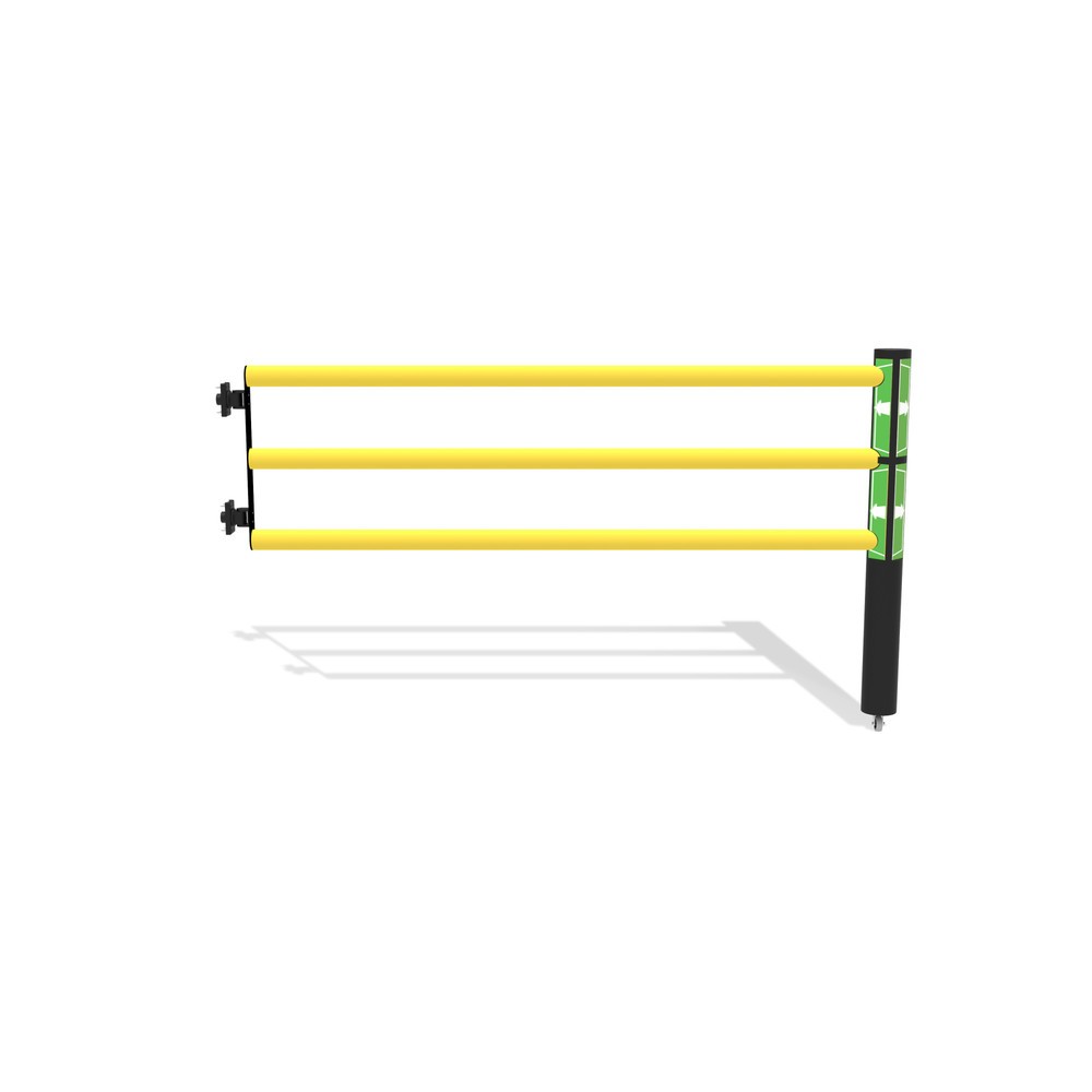 Illustration du produit: dancop Porte battante pour garde-corps de sécurité « Delta », H x l 1 200 x 2 000 mm, avec rouleau