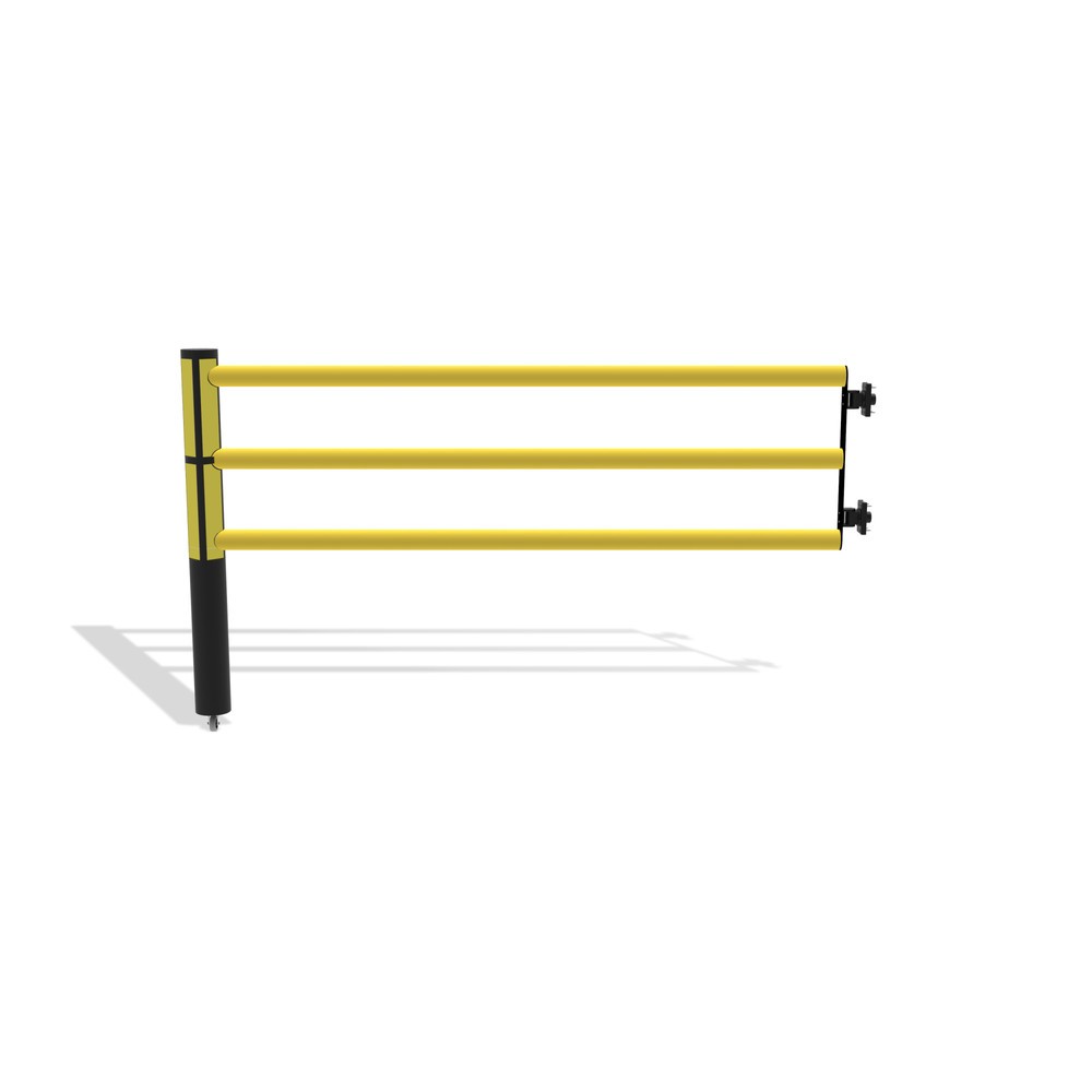 N° de l'image du produit 5 : dancop Porte battante pour garde-corps de sécurité « Delta », H x l 1 200 x 2 000 mm, avec rouleau
