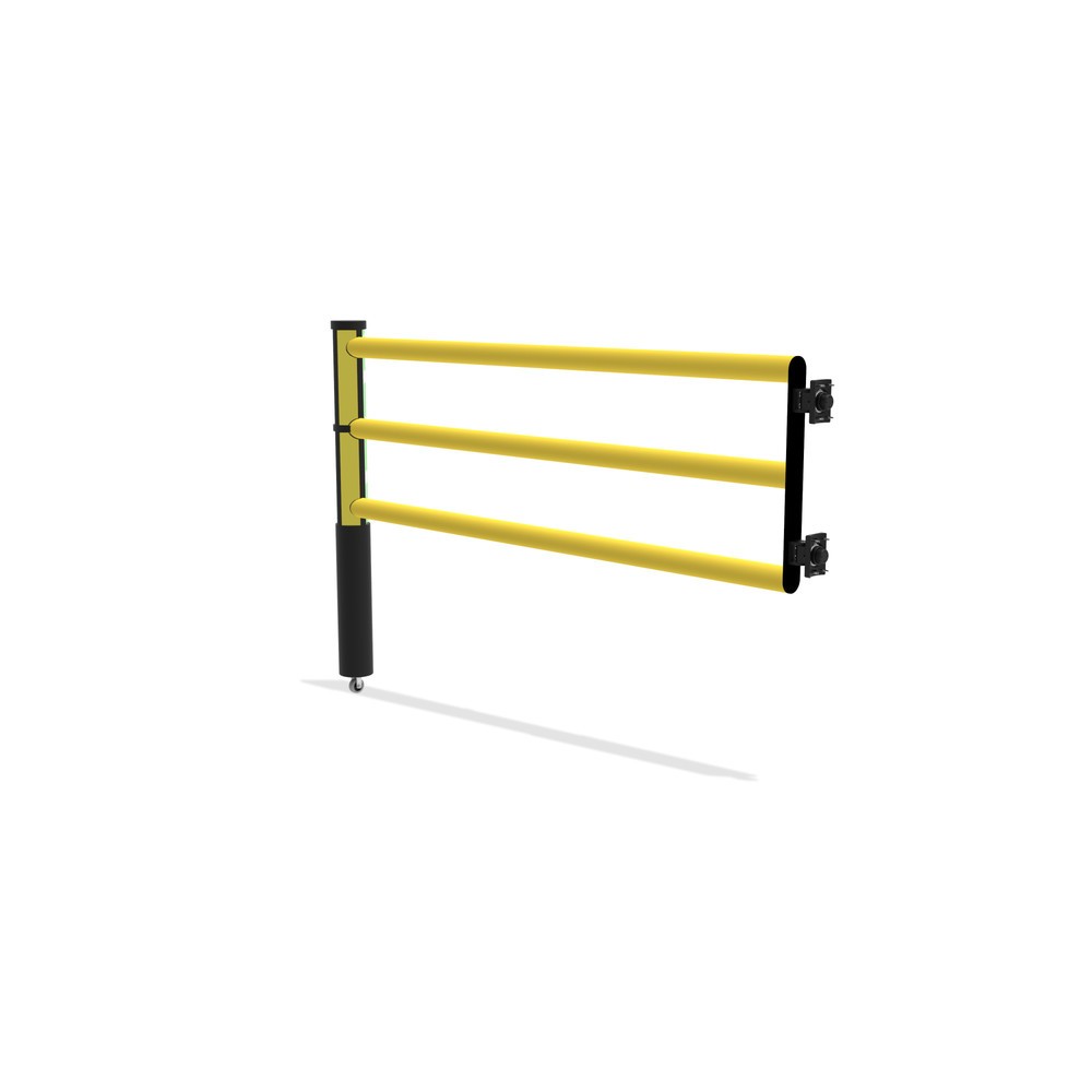 N° de l'image du produit 6 : dancop Porte battante pour garde-corps de sécurité « Delta », H x l 1 200 x 1 750 mm, avec rouleau