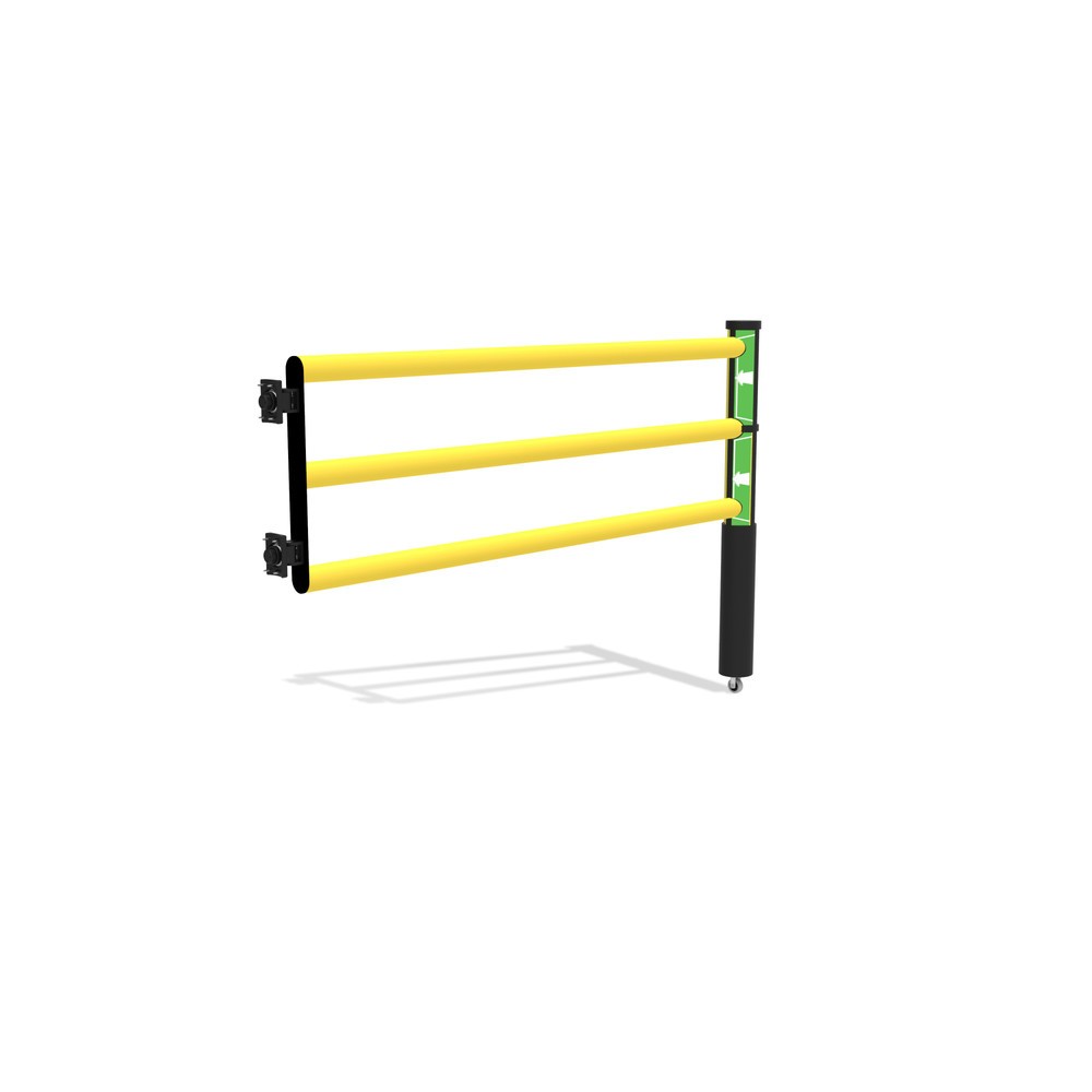 N° de l'image du produit 8 : dancop Porte battante pour garde-corps de sécurité « Delta », H x l 1 200 x 1 750 mm, avec rouleau