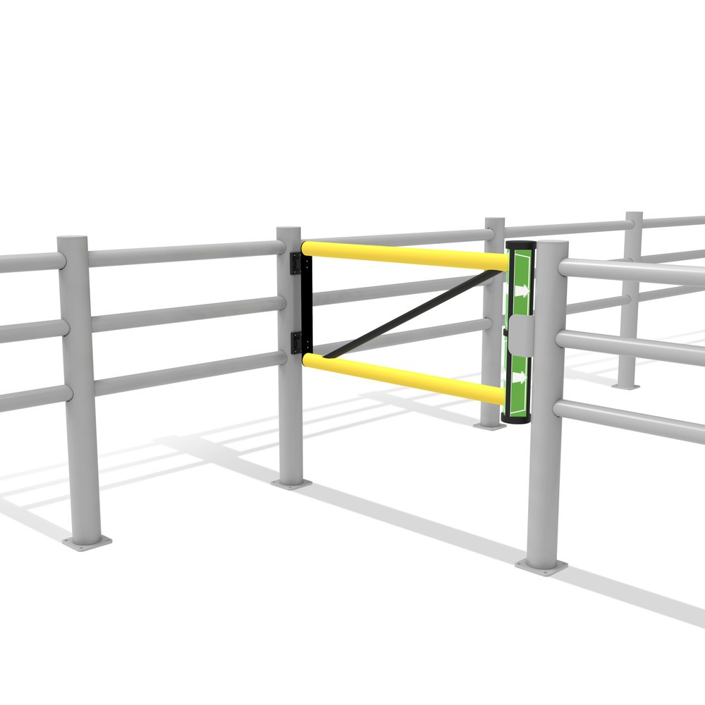 N° de l'image du produit 11 : dancop Porte battante pour garde-corps de sécurité « Delta », H x l 1 200 x 1 200 mm