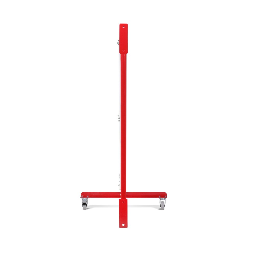 Produktabbildung Nr. 7: dancop Scherengitter, Rollen einseitig, Wandmontage, Breite 3.600 mm, rot/weiß