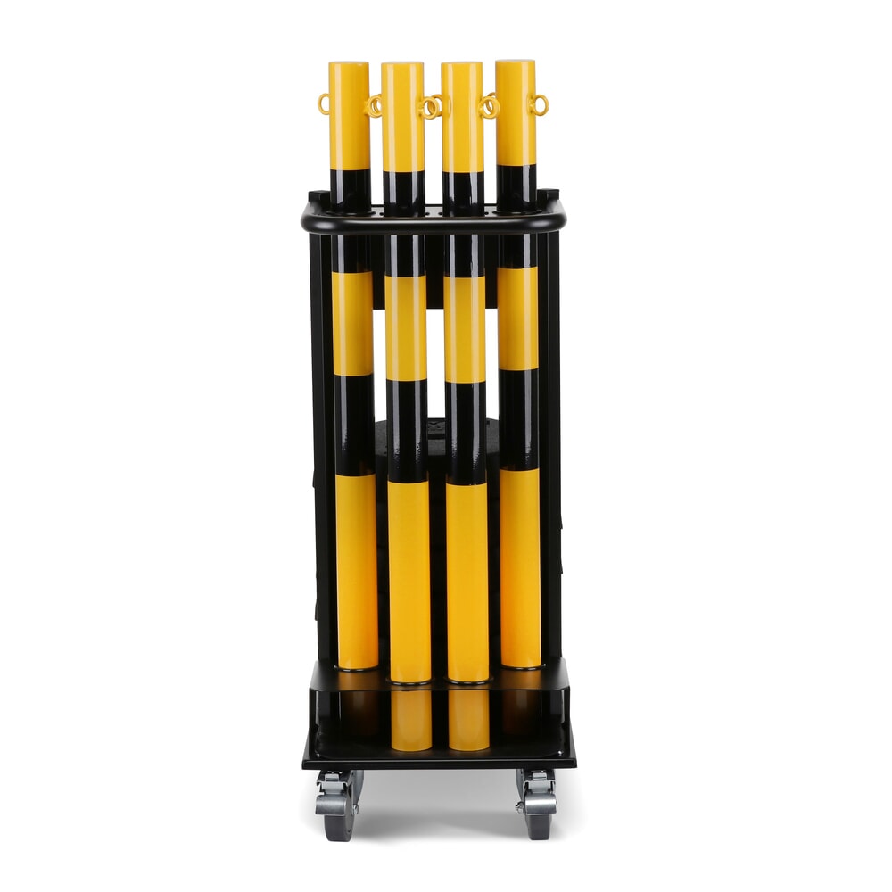 N° de l'image du produit 8 : dancop Support de stockage et de transport KPS-TG avec poteaux à chaîne, jaune/noir