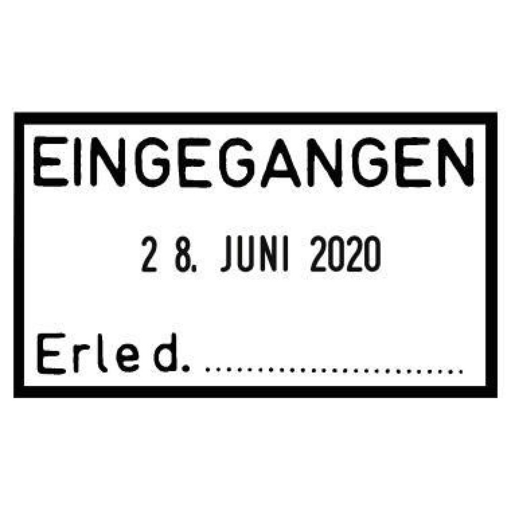 Produktabbildung Nr. 2: trodat Datumstempel Classic 73359 6x3,5x10,2cm l.gr/rt