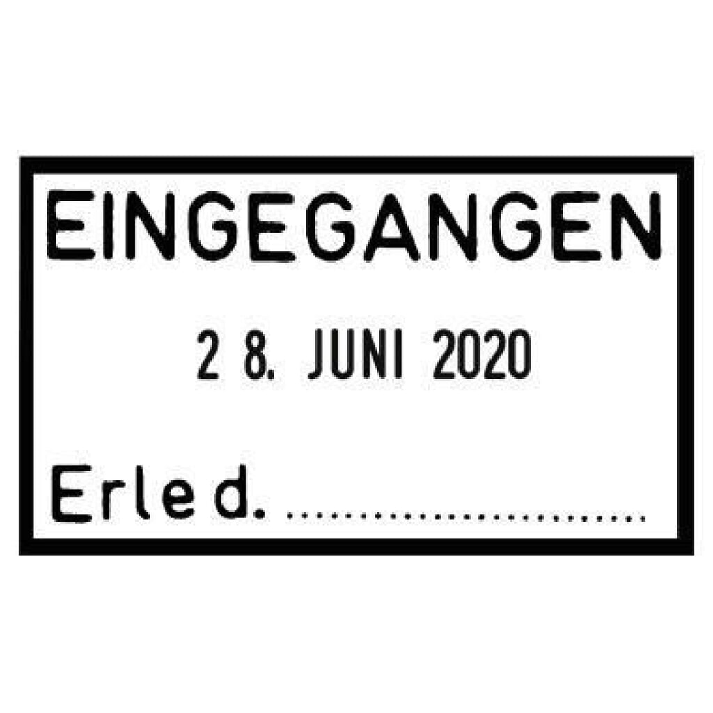 Produktabbildung Nr. 2: trodat Datumstempel Classic 73359 6x3,5x10,2cm l.gr/rt