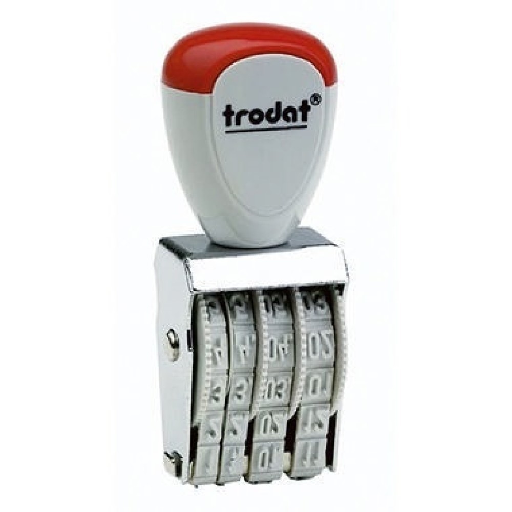 Produktabbildung: trodat Datumstempel Classic 54112 12x3mm silber