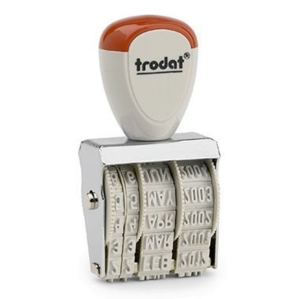 trodat Datumstempel Classic 54223 5x32mm silber Produktabbildung: trodat Datumstempel Classic 54223 5x32mm silber
