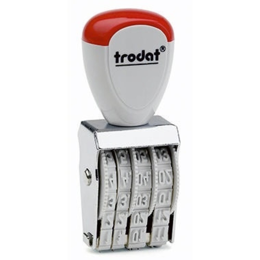Produktabbildung: trodat Datumstempel Classic 54216 17x4mm silber