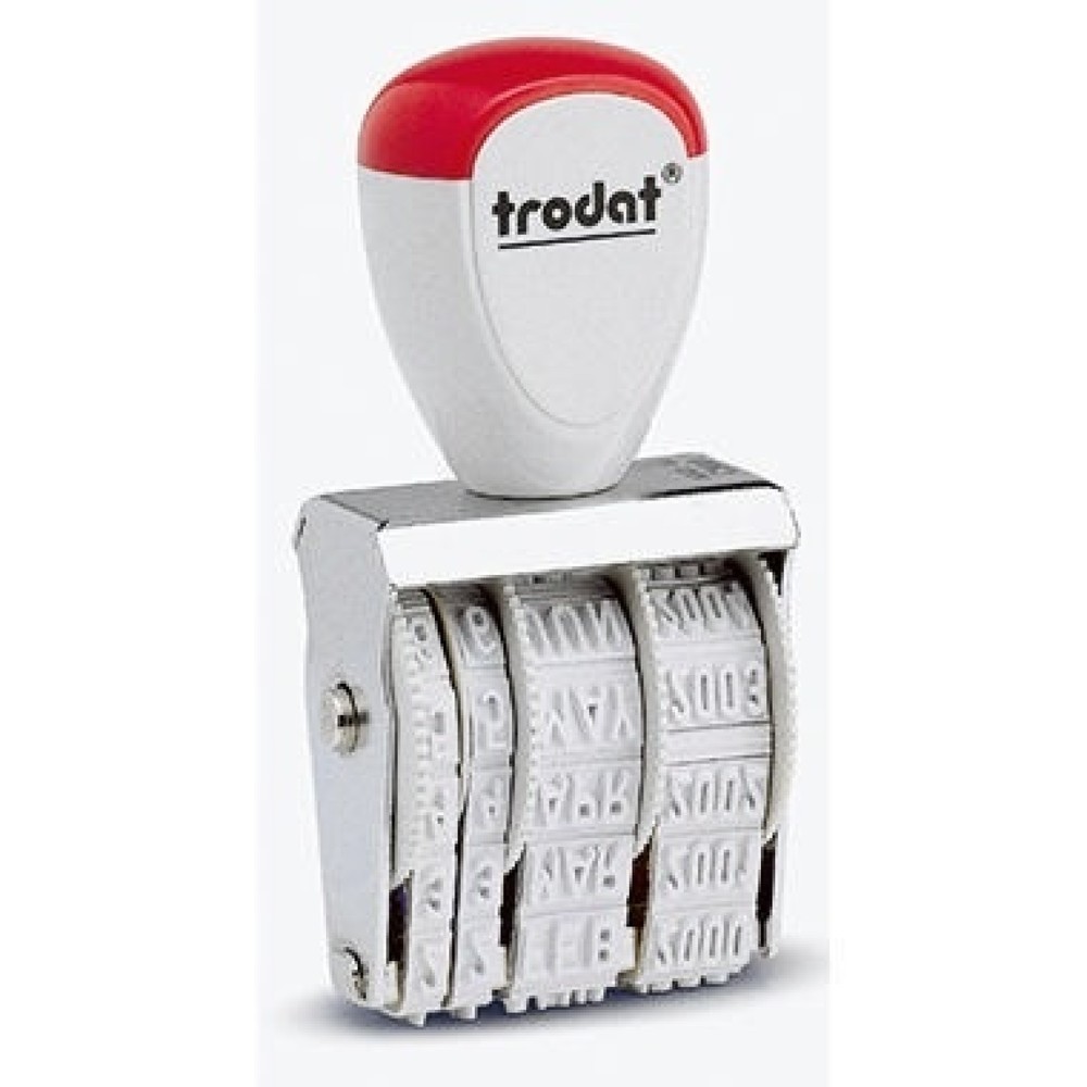 Produktabbildung: trodat Datumstempel Classic 54070 18x3mm silber