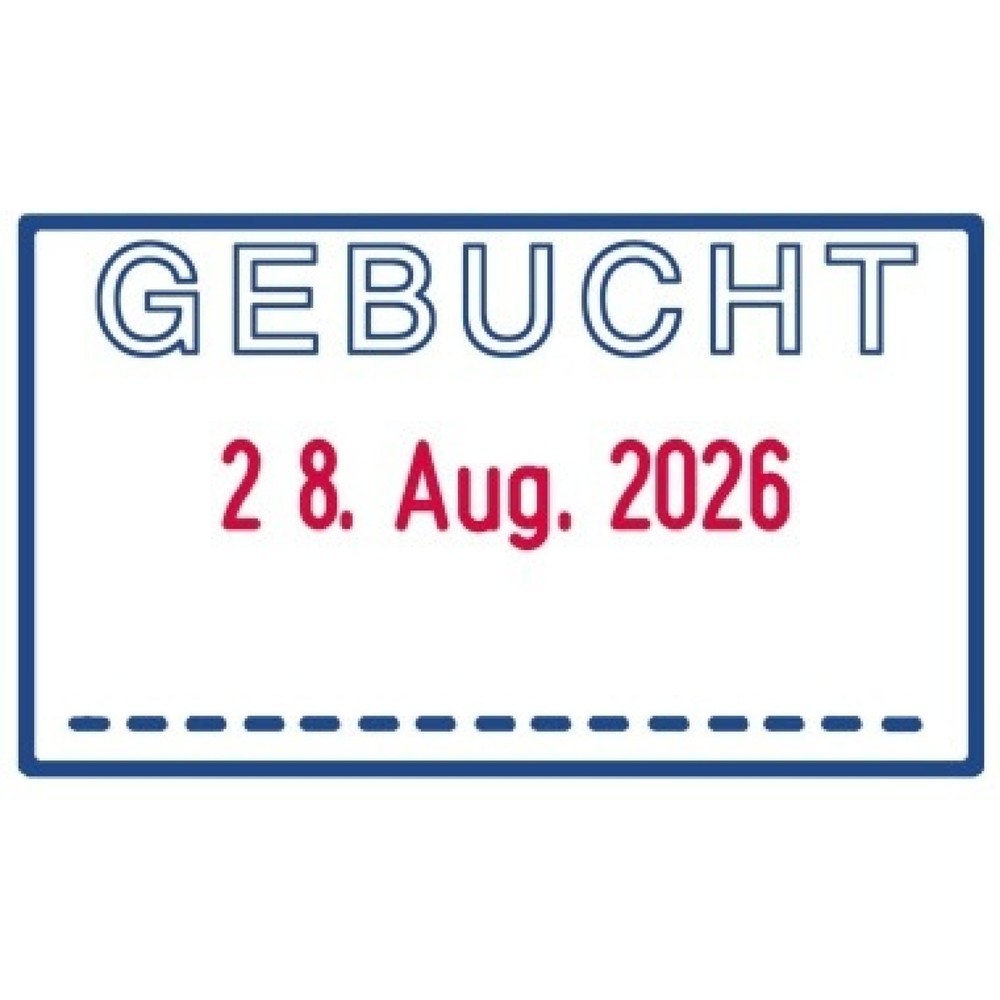Produktabbildung Nr. 3: trodat Datumstempel Printy-Dater 66306 41x24mm GEBUCHT gr/sw