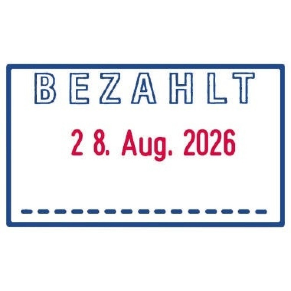 Produktabbildung Nr. 3: trodat Datumstempel Printy-Dater 64249 41x24mm BEZAHLT gr/sw