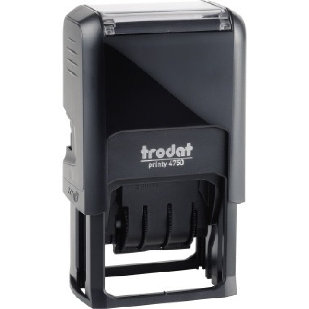 trodat Datumstempel Printy-Dater 66306 41x24mm GEBUCHT gr/sw Produktabbildung: trodat Datumstempel Printy-Dater 66306 41x24mm GEBUCHT gr/sw