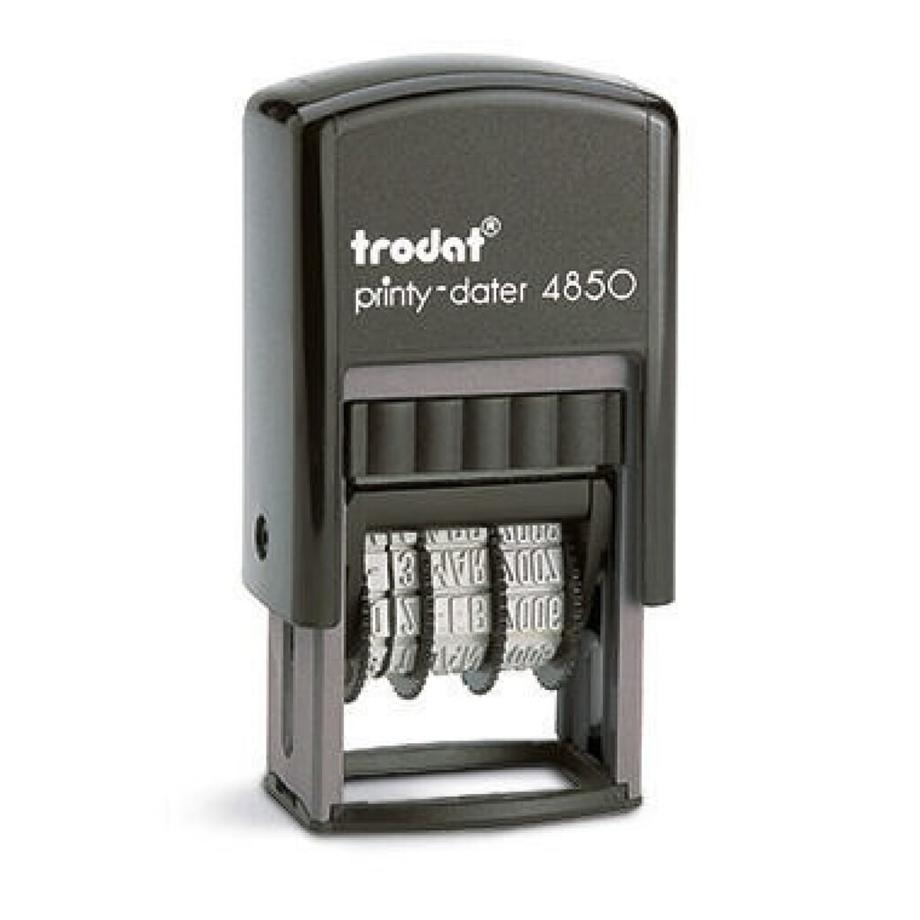 trodat Datumstempel Printy-Dater 76649 23x12mm BEZAHLT sw Produktabbildung: trodat Datumstempel Printy-Dater 76649 23x12mm BEZAHLT sw