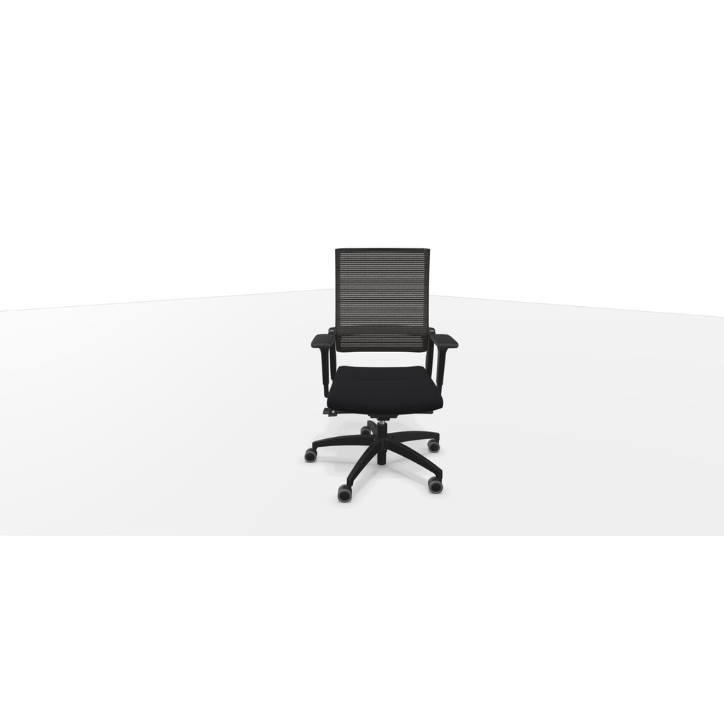Produktabbildung: Dauphin Bürostuhl, Lordo flex, mit hoher flexibler Netz-Rückenlehne, Syncro-Quickshift®-Mechanik, schwarz